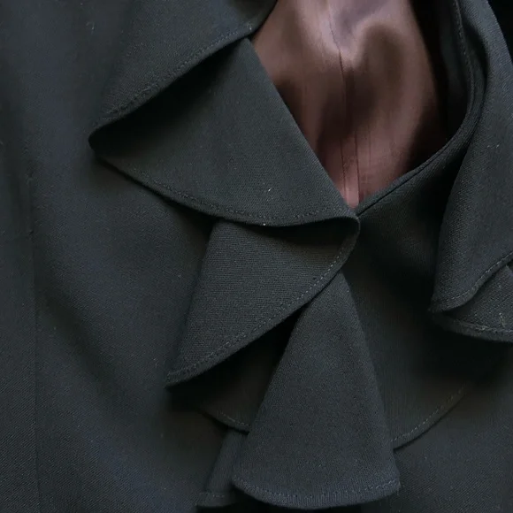 Vintage Lauren Ralph Lauren Navy Blue Blazer 100% Worsted Wool Women’s Size 12 - Picture 7 of 8